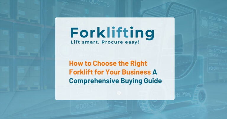 how to choose the right forklift for your business. A comprehensive buying guide